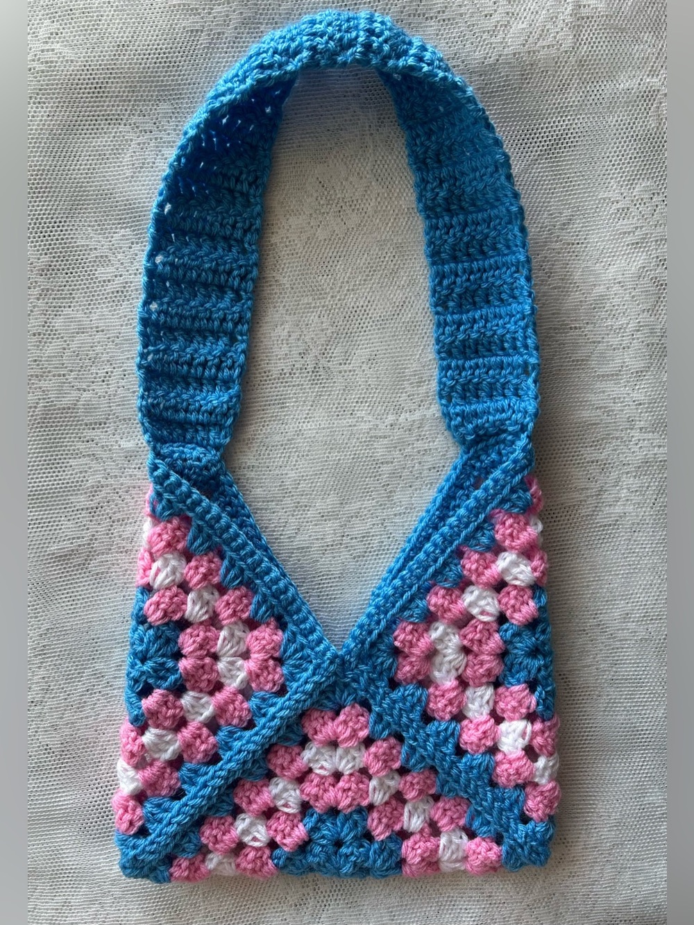 Crochet Granny Square Mini Purse